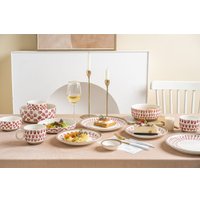 Блюдо AksHome Love Print 11x6 (красный принт) в Могилеве