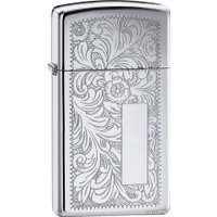 Зажигалка Zippo Slim Venetian 1652 High Polish Chrome