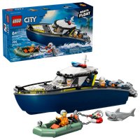 Конструктор LEGO City Полицейская погоня на лодке 60456