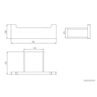 Крючок для ванны Milacio Ultra MCU.950.GD (золото)