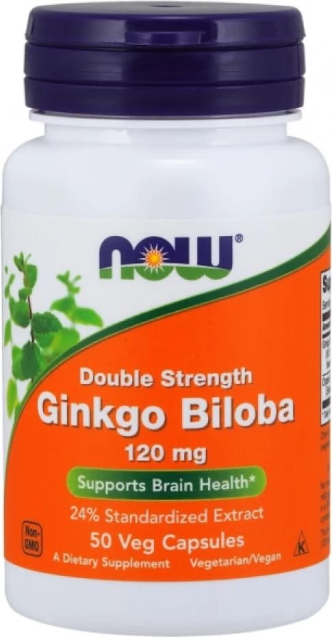 

Витамины, минералы Now Foods Гинкго Билоба/Ginkgo Biloba экстракт 120 мг (50 капсул)