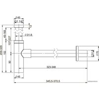 Сифон Wellsee Drainage System 182120000 (матовый черный)