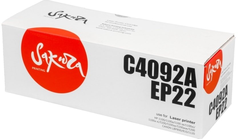 

Картридж Sakura Printing SAC4092A/EP22 (аналог HP C4092A, Canon EP-22)
