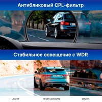 Видеорегистратор-GPS информатор (2в1) TrendVision TDR-725 Real 4K Max