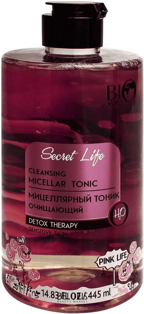 

Bio World Тоник для лица Detox Therapy мицеллярный очищающий (445 мл)