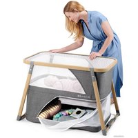 Кроватка-трансформер KinderKraft Sofi (серый)