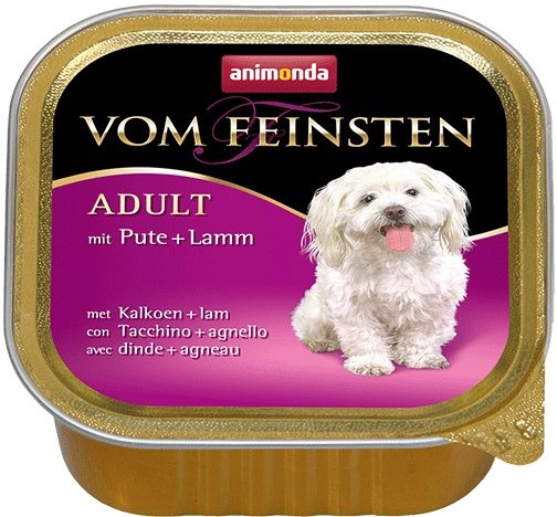 

Консервированный корм для собак Animonda Vom Feinsten Adult mit Pute + Lamm 150 г