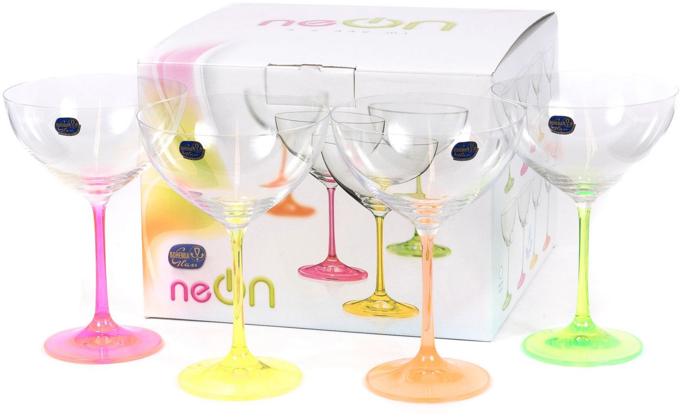 

Набор бокалов для мартини Bohemia Crystal Neon 40751/D4892/340-4