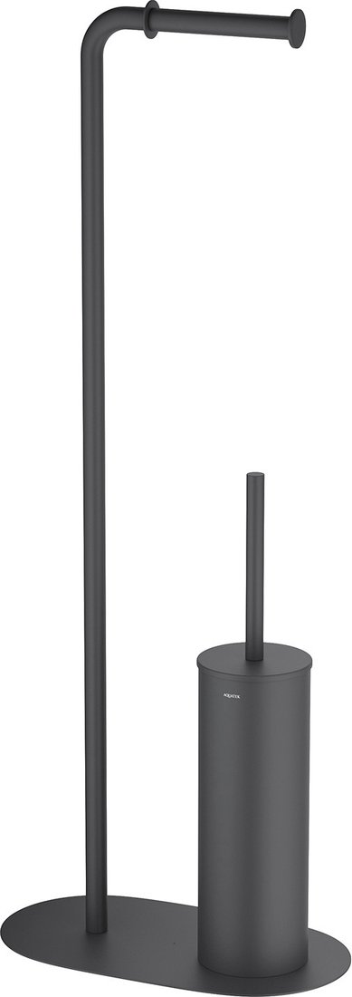 

Держатель для туалетной бумаги и ершика Aquatek Оберон AQ4231MB (с ершиком, черный матовый)