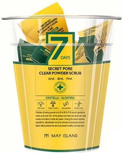 

May Island Скраб для лица 7 Days Secret Pore Clear Powder Scrub (12x5 г)