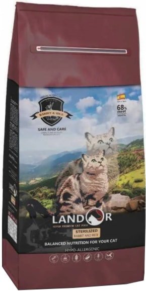 

Сухой корм для кошек Landor Sterilised Rabbit and Rice 2 кг