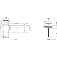 Сифон Wellsee Drainage System 182103005 (сифон, выпуск, хром)