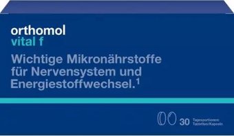 БАД Orthomol Vital F (капсулы №30 + таблетки №30)