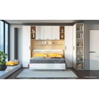 Стеллаж Шатура Rimini гл.400 488205 (правый, белый/туя)