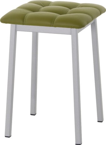 Табурет AMC Comfort 7К5.11 (кожзам, оливковый/серебристый)