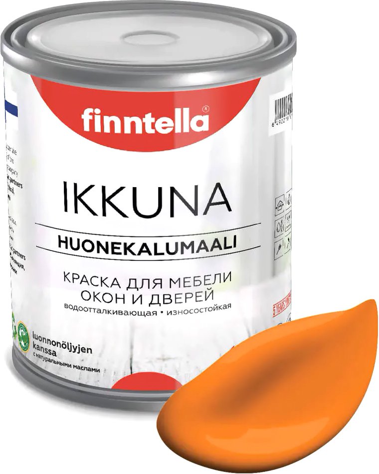 

Краска Finntella Ikkuna Sahrami F-34-1-1-FL128 0.9 л (шафрановый)