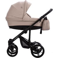Универсальная коляска BEBETTO Magnum Prima (3 в 1, 06/светло-бежевая кожа)