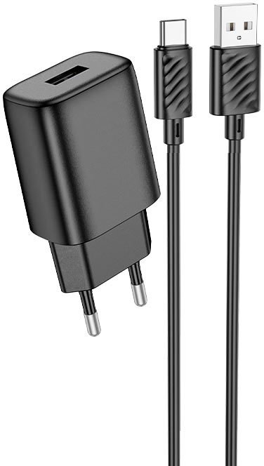 

Сетевое зарядное Hoco C134A USB Type-C (черный)