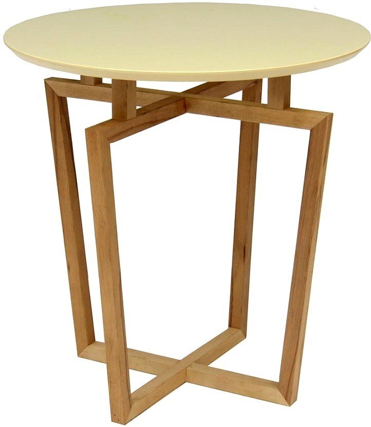 

Журнальный столик Мебелик Рилле 440 (бук/бежевый круглый)