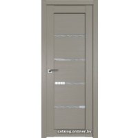 Межкомнатная дверь ProfilDoors 2.09XN L 90x200 (стоун, стекло дождь белый)