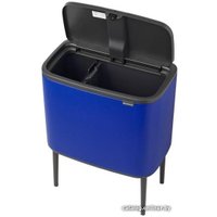 Система сортировки мусора Brabantia Bo Touch Bin 11+23 л (минерально-синий)