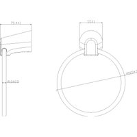Держатель для полотенца Lauter 21TS3505 (Chrome)