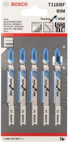 

Набор пильных полотен Bosch 2608634503 (5 шт)