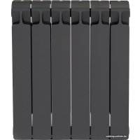 Биметаллический радиатор Rifar Monolit 500 (6 секций, титан)