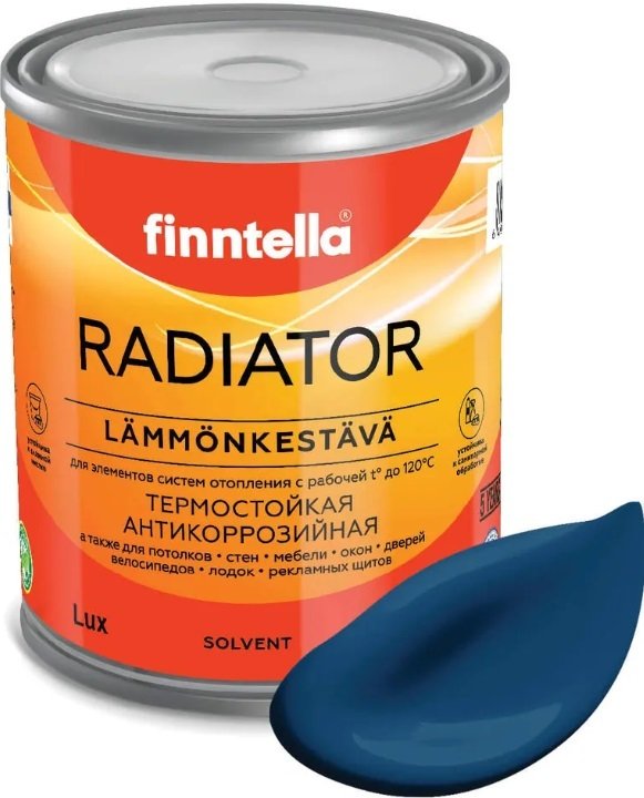 

Краска Finntella Radiator Sininen Kuu F-19-1-1-FL003 0.9 л (лазурно-синий)