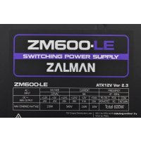 Блок питания Zalman ZM600-LE 600W