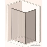 Душевой уголок Vincea Garda VSR-1G1012CL (хром/прозрачное)