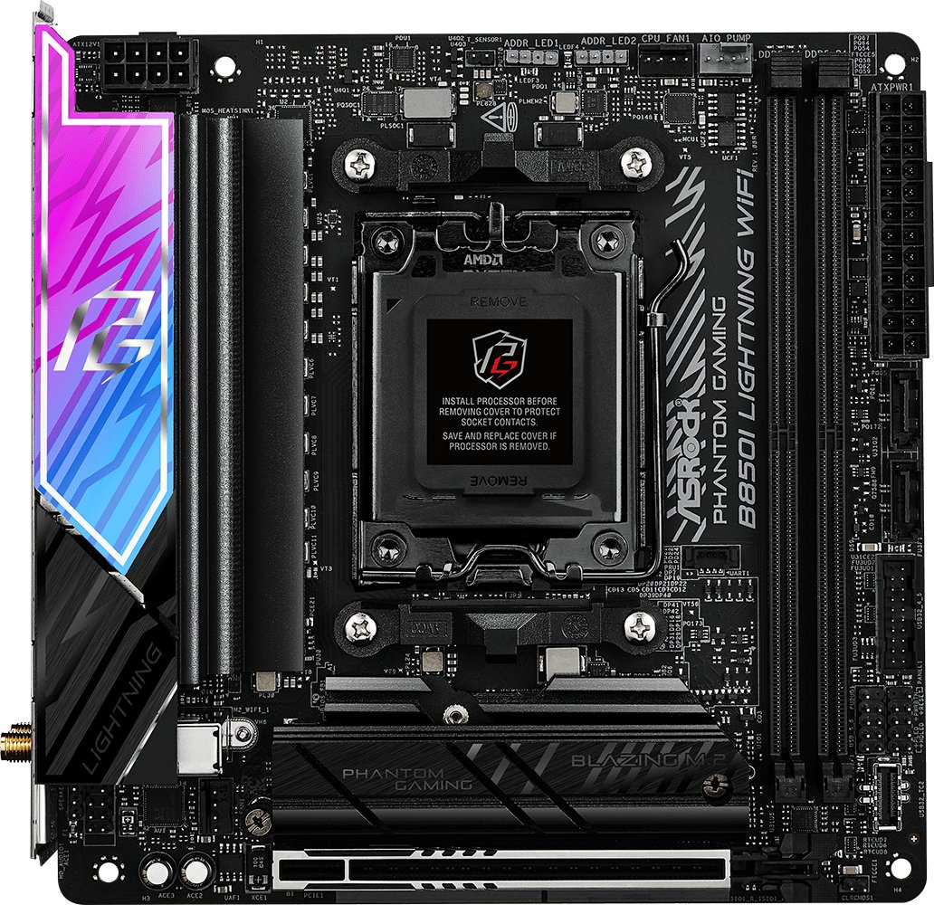 Материнская плата ASRock B850I Lightning WiFi Phantom Gaming