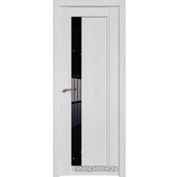 Межкомнатная дверь ProfilDoors 2.71XN R 70x200 (монблан/стекло черный триплекс)