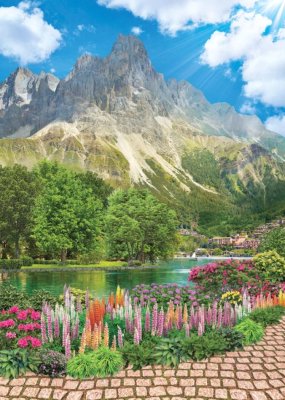 

Фотообои Твоя планета Люкс Люпины в горах