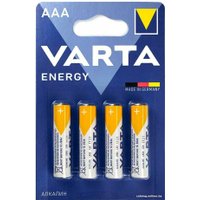 Батарейка Varta Energy LR03 AAA Alkaline 4103 BL4