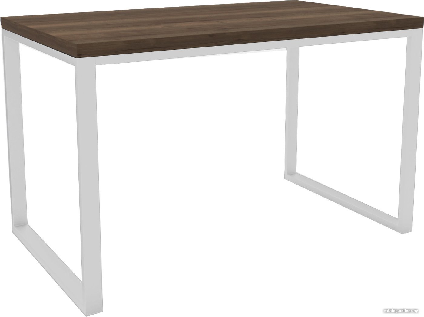 Стол Hype Mebel Чикаго 110x50 (белый/дуб галифакс олово)