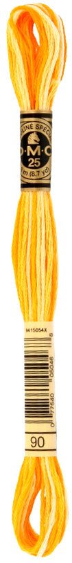 

Нитки для вышивания DMC 117MC-0090 (белый-светло-желтый-желтый-оранжевый)