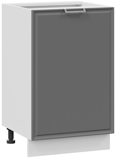 

Шкаф напольный Трия Белладжио 1Н5 (белый/софт графит)