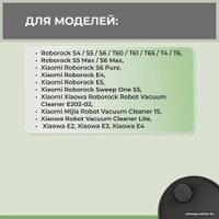Набор аксессуаров USBTOP для Roborock S6 MaxV (черные боковые щетки) 558391