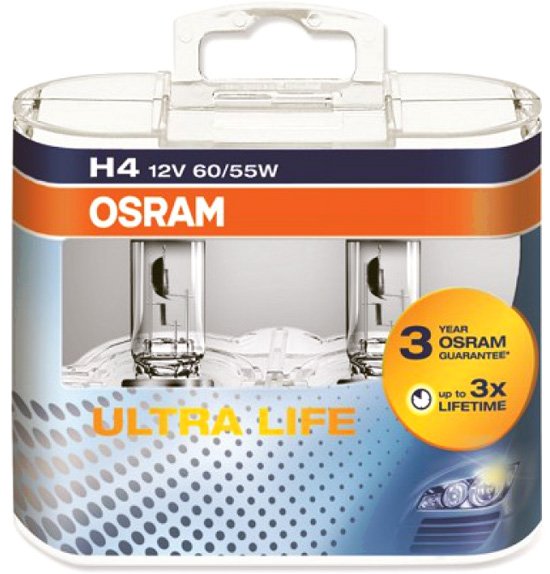 

Галогенная лампа Osram H4 Ultra Life 2шт [64193ULT]