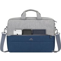 Сумка Rivacase Prater 7532 (серый/темно-синий)