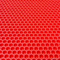 Эва лист для автоковрика Eco Cover Шестиугольник 255x140см (красный)