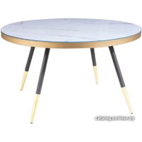 Журнальный столик Signal Vega B 80x80 (мрамор/черный)