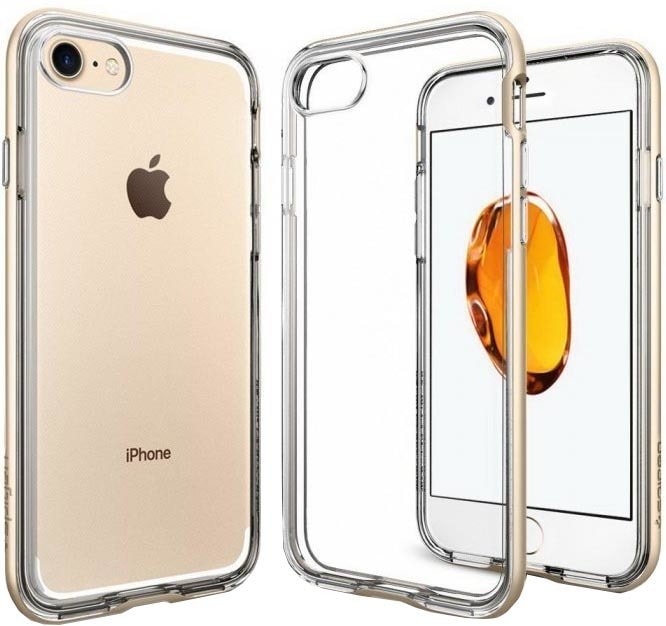 

Чехол для телефона Spigen Neo Hybrid для Apple iPhone 7/8 (прозрачный/золотой)