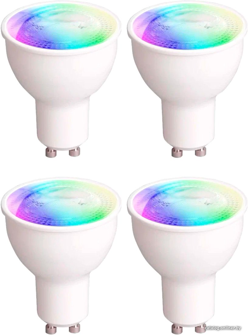 Умная лампочка Yeelight Smart Bulb W1 Multicolor YGYC0120004WTEU GU10 4.5 Вт (4 шт)