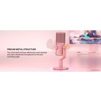 Проводной микрофон Maono DM30 (розовый)