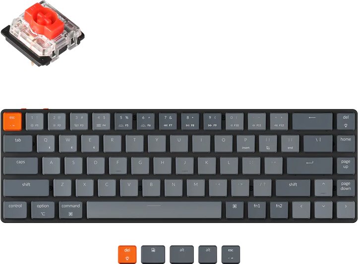 

Клавиатура Keychron K7 White LED K7-G1 (Gateron Low Profile Red, нет кириллицы)