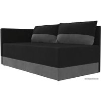 Тахта Лига диванов Никас 105197 (левый, черный/серый)