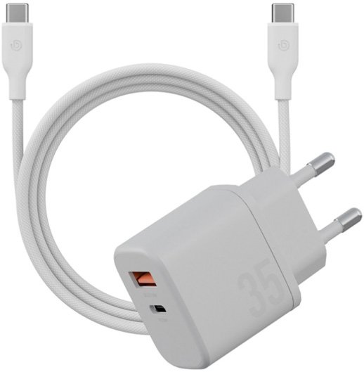 

Сетевое зарядное Energea Bazic GoPort Velox Kit GaN35 (белый, USB Type-C 1.5 м)