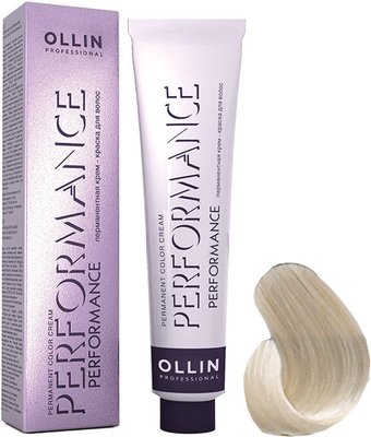 Крем-краска для волос Ollin Professional Performance 11/1 специальный блондин пепельный